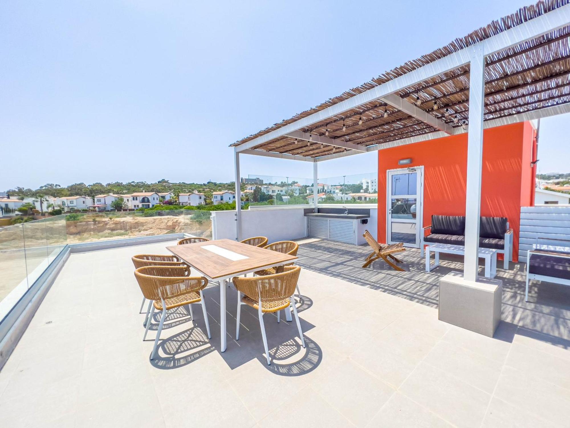 Geo Panoramic Villa +Pool +Game Room +Gym プロタラス エクステリア 写真