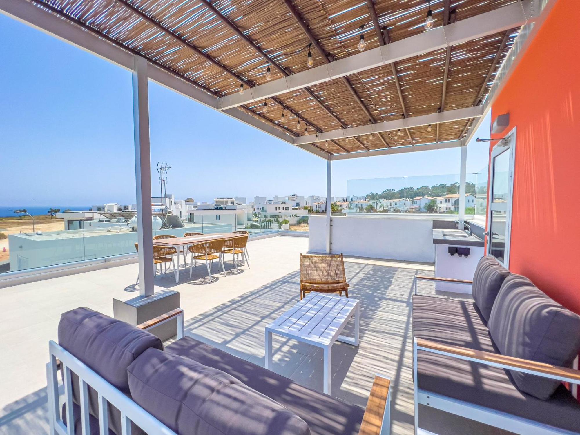 Geo Panoramic Villa +Pool +Game Room +Gym プロタラス エクステリア 写真